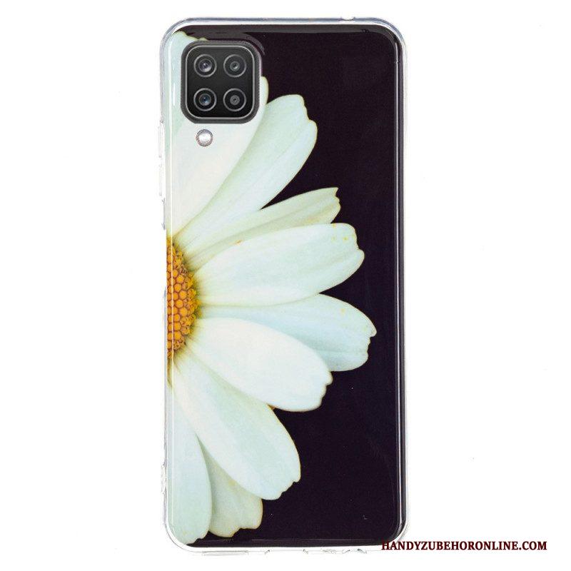 Hoesje voor Samsung Galaxy M12 / A12 Fluorescerende Bloemen