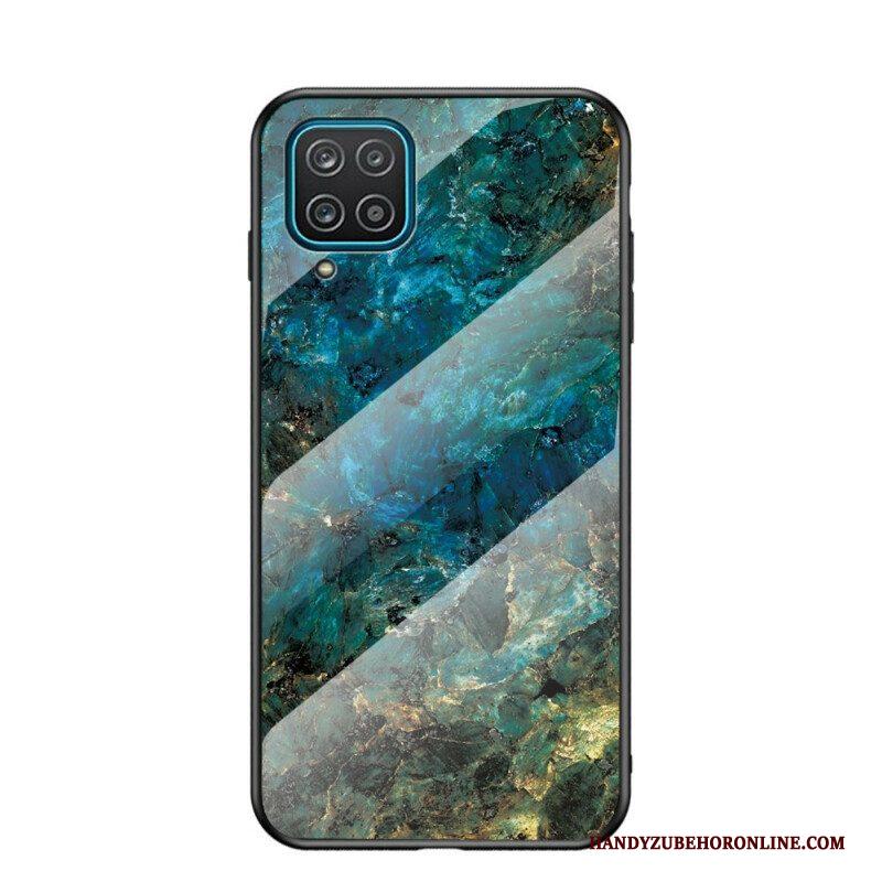 Hoesje voor Samsung Galaxy M12 / A12 Premium Kleur Gehard Glas