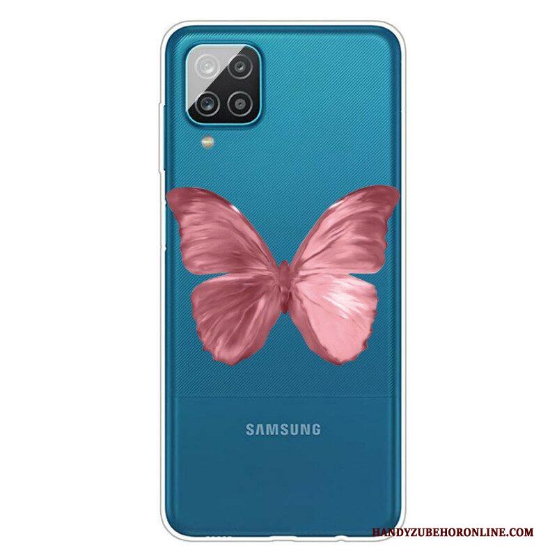 Hoesje voor Samsung Galaxy M12 / A12 Wilde Vlinders