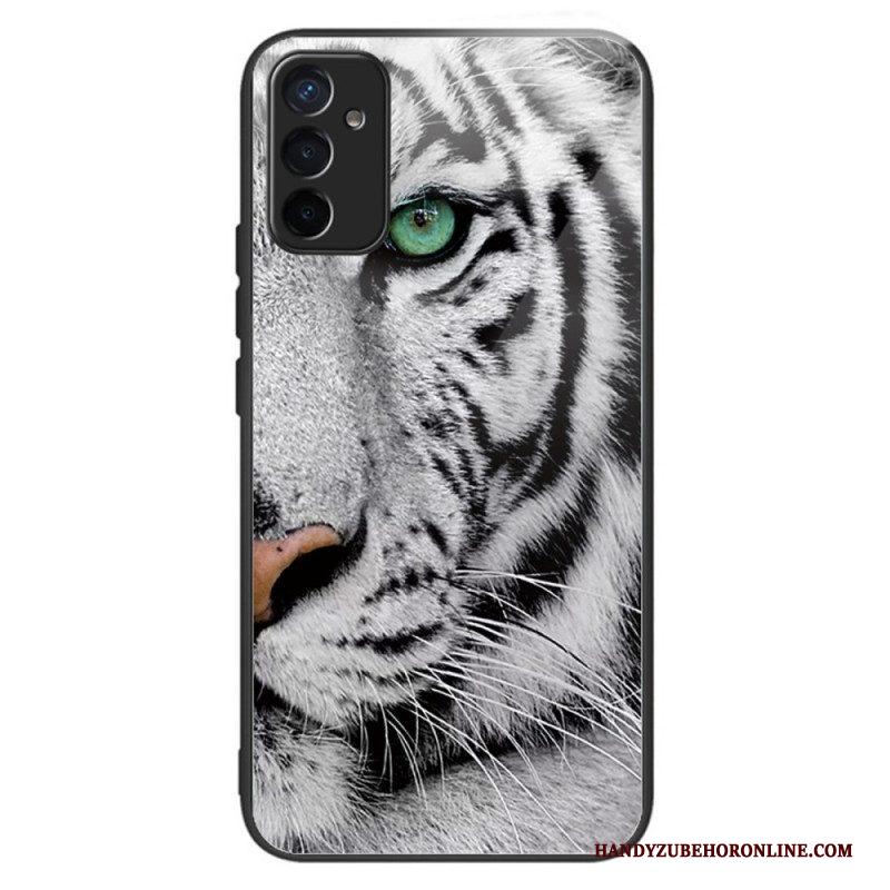 Hoesje voor Samsung Galaxy M13 Tijger Gehard Glas