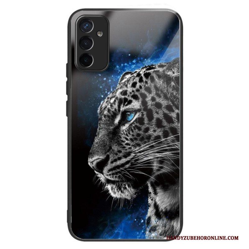 Hoesje voor Samsung Galaxy M13 Tijger Gehard Glas