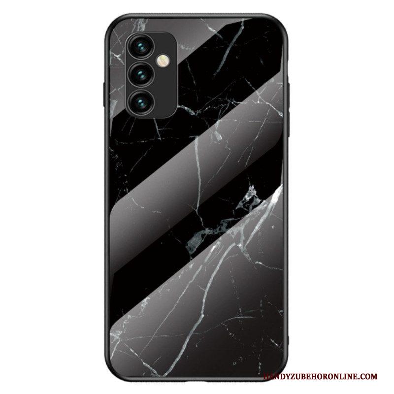 Hoesje voor Samsung Galaxy M23 5G Marmeren Kleuren Gehard Glas