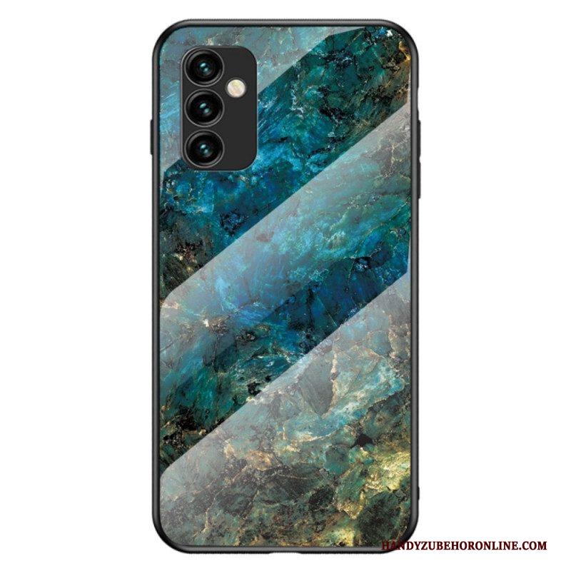 Hoesje voor Samsung Galaxy M23 5G Marmeren Kleuren Gehard Glas