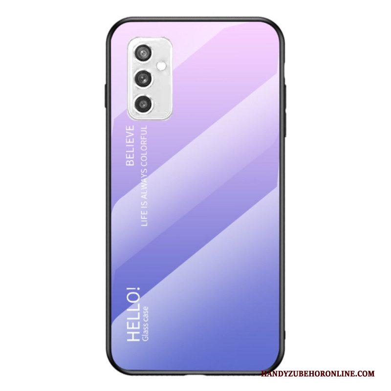 Hoesje voor Samsung Galaxy M52 5G Gehard Glas Hallo