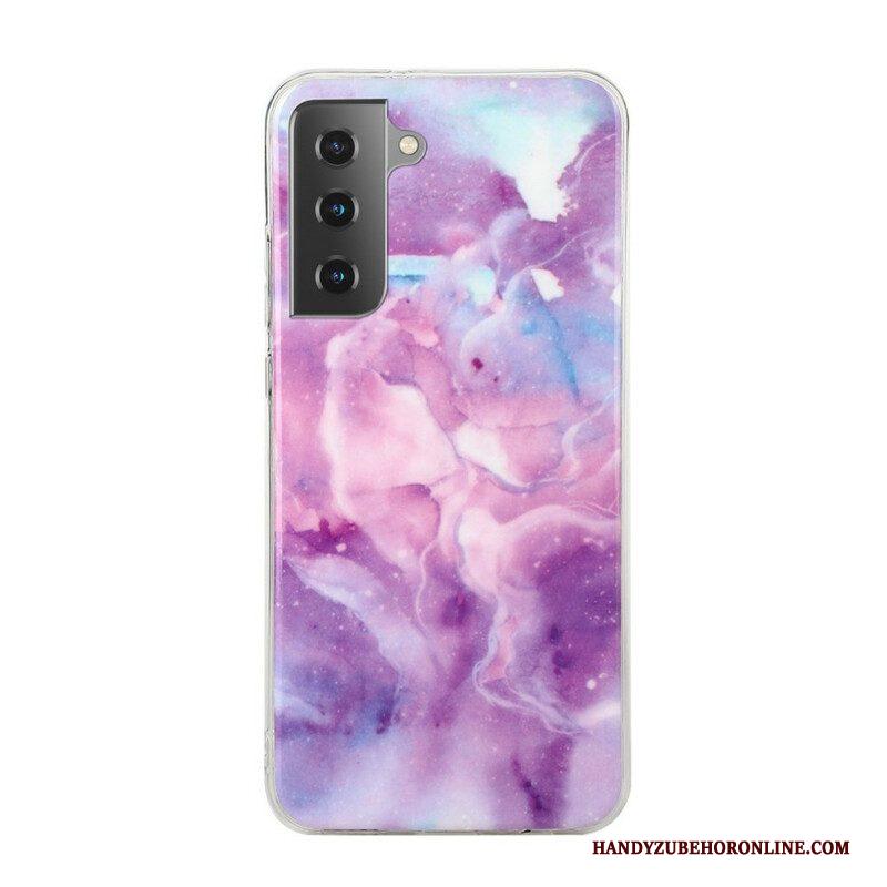 Hoesje voor Samsung Galaxy S21 5G Ontwerper Marmer