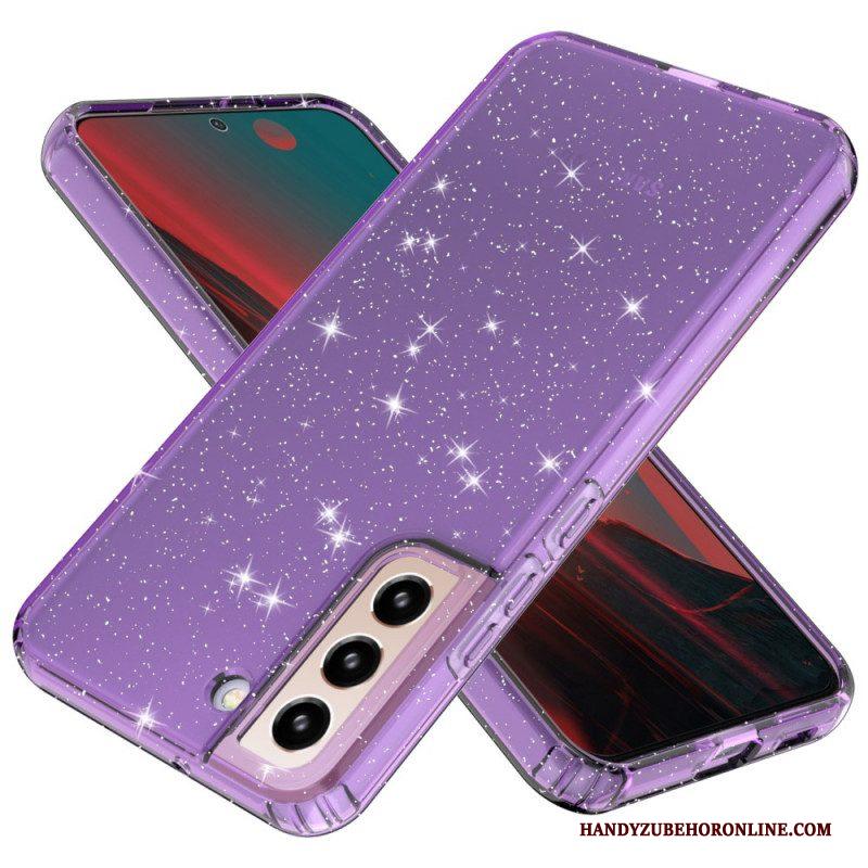 Hoesje voor Samsung Galaxy S22 5G Ontwerp Met Transparante Pailletten