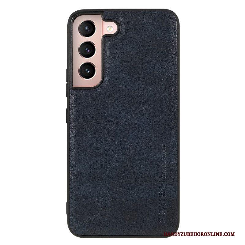 Hoesje voor Samsung Galaxy S22 5G X-level Vintage Leereffect