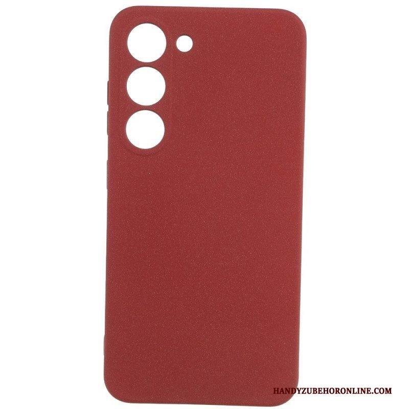 Hoesje voor Samsung Galaxy S23 5G Flexibele Siliconen Mat