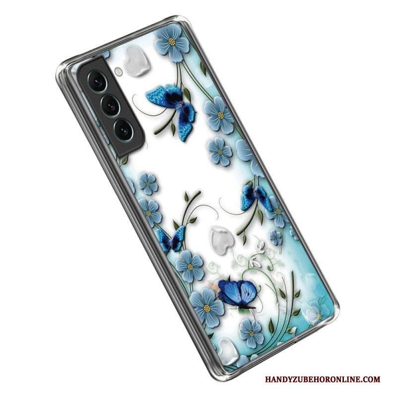 Hoesje voor Samsung Galaxy S23 Plus 5G Naadloze Bloemen