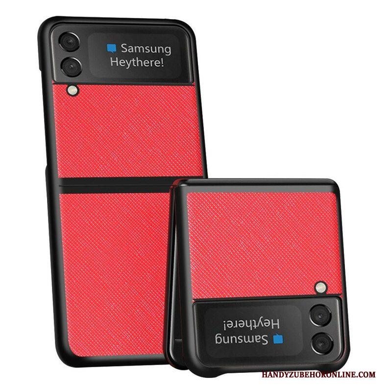 Hoesje voor Samsung Galaxy Z Flip 3 5G Folio-hoesje Getextureerd Kunstleer