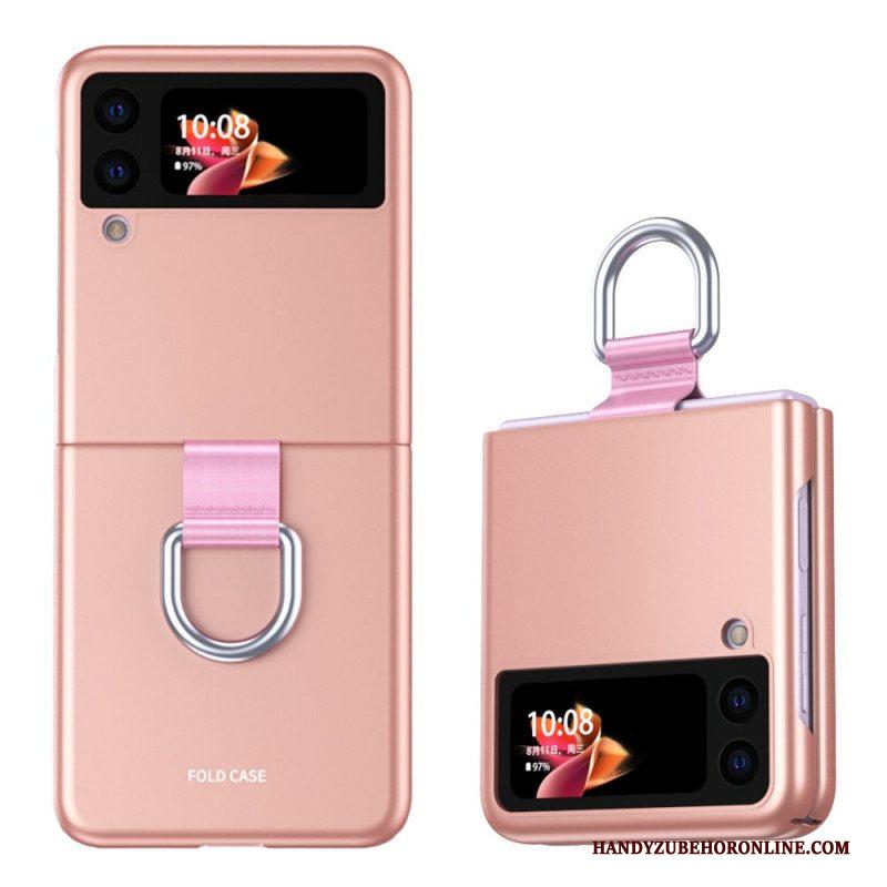 Hoesje voor Samsung Galaxy Z Flip 3 5G Folio-hoesje Huid-aanraking Met Ring