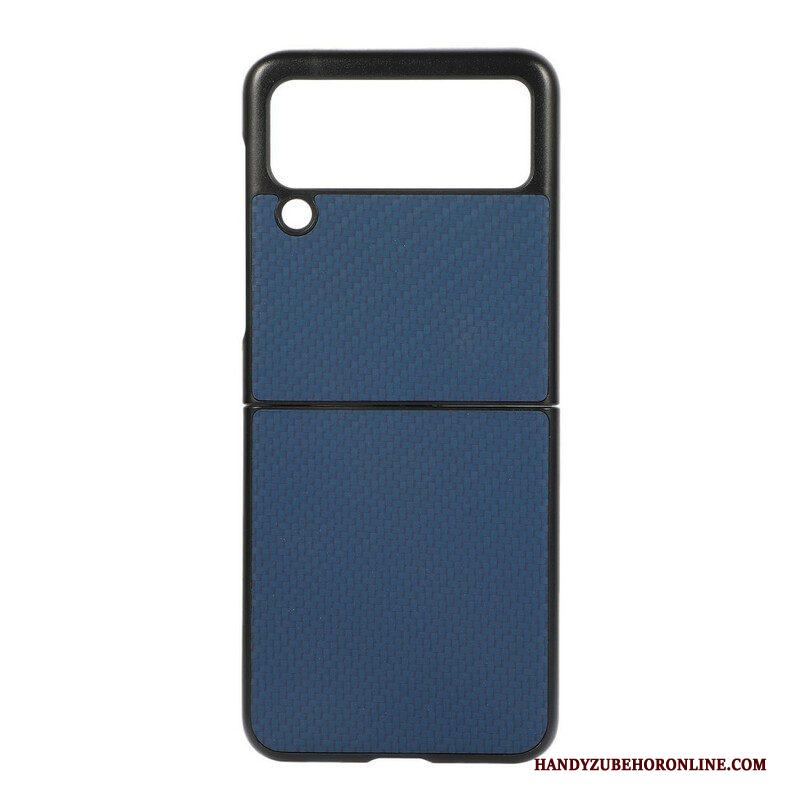 Hoesje voor Samsung Galaxy Z Flip 3 5G Folio-hoesje Koolstofvezel