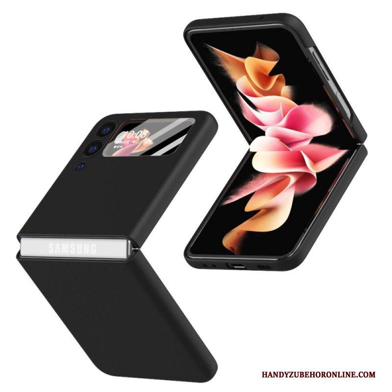Hoesje voor Samsung Galaxy Z Flip 3 5G Folio-hoesje Met Schermfolie Van Gehard Glas