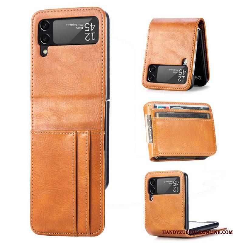 Hoesje voor Samsung Galaxy Z Flip 3 5G Portemonnee Folio-hoesje Stijl Lederen Portemonnee