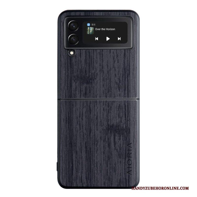 Hoesje voor Samsung Galaxy Z Flip 4 Folio-hoesje Aioria-hout