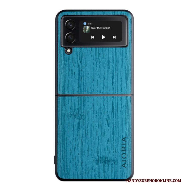 Hoesje voor Samsung Galaxy Z Flip 4 Folio-hoesje Aioria-hout