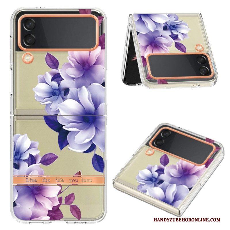 Hoesje voor Samsung Galaxy Z Flip 4 Folio-hoesje Bloemen