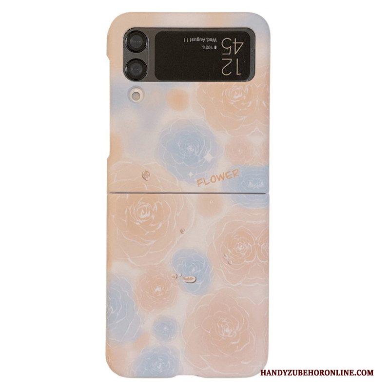 Hoesje voor Samsung Galaxy Z Flip 4 Folio-hoesje Bloemen Kunst