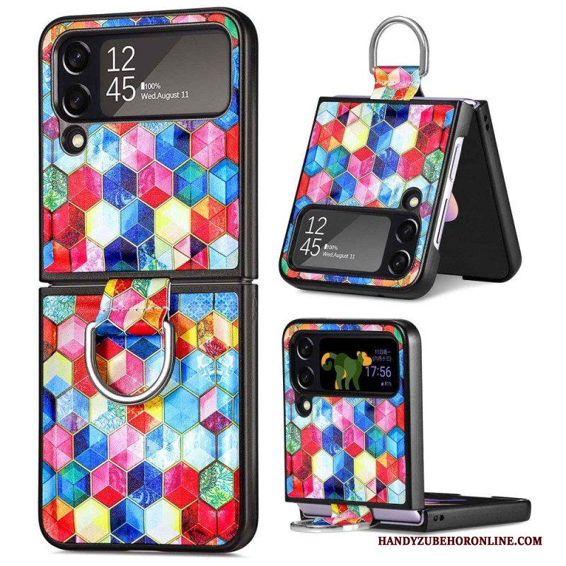 Hoesje voor Samsung Galaxy Z Flip 4 Folio-hoesje Fantasie Met Ring Caseneo