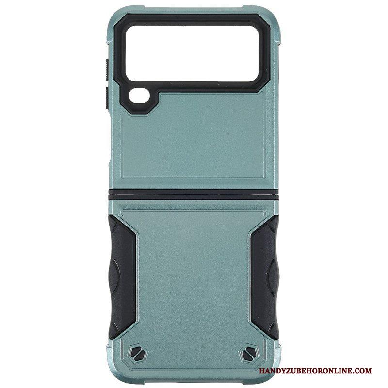 Hoesje voor Samsung Galaxy Z Flip 4 Folio-hoesje Knop Hybride