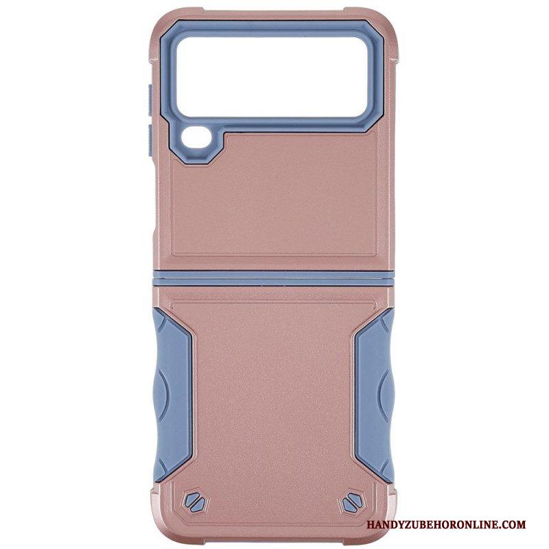 Hoesje voor Samsung Galaxy Z Flip 4 Folio-hoesje Knop Hybride