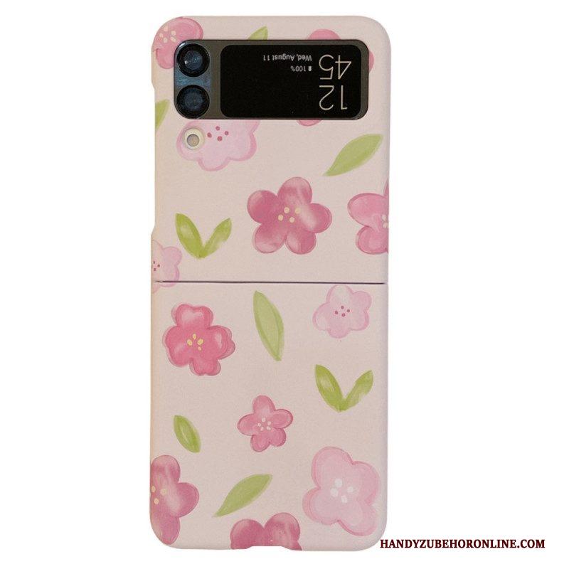 Hoesje voor Samsung Galaxy Z Flip 4 Folio-hoesje Mooie Bloemen