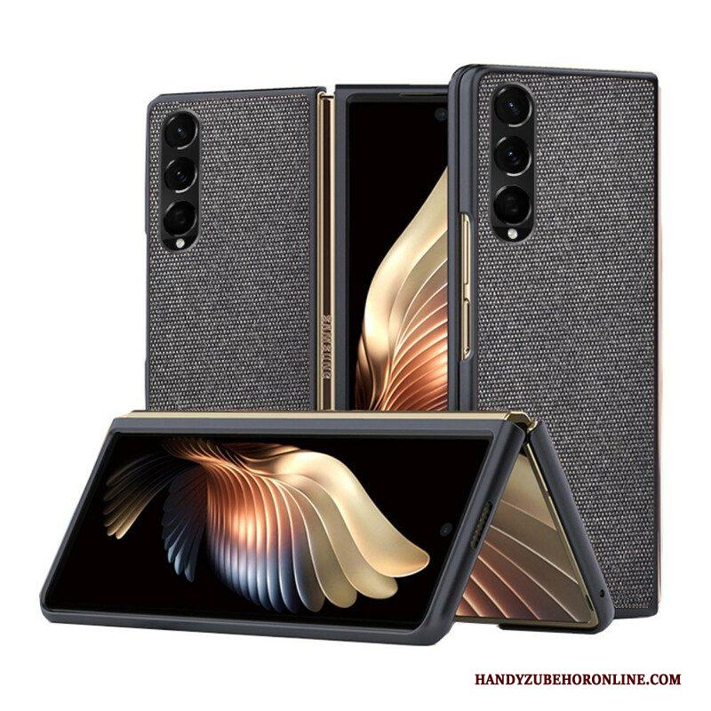 Hoesje voor Samsung Galaxy Z Fold 3 5G Getextureerd Leereffect