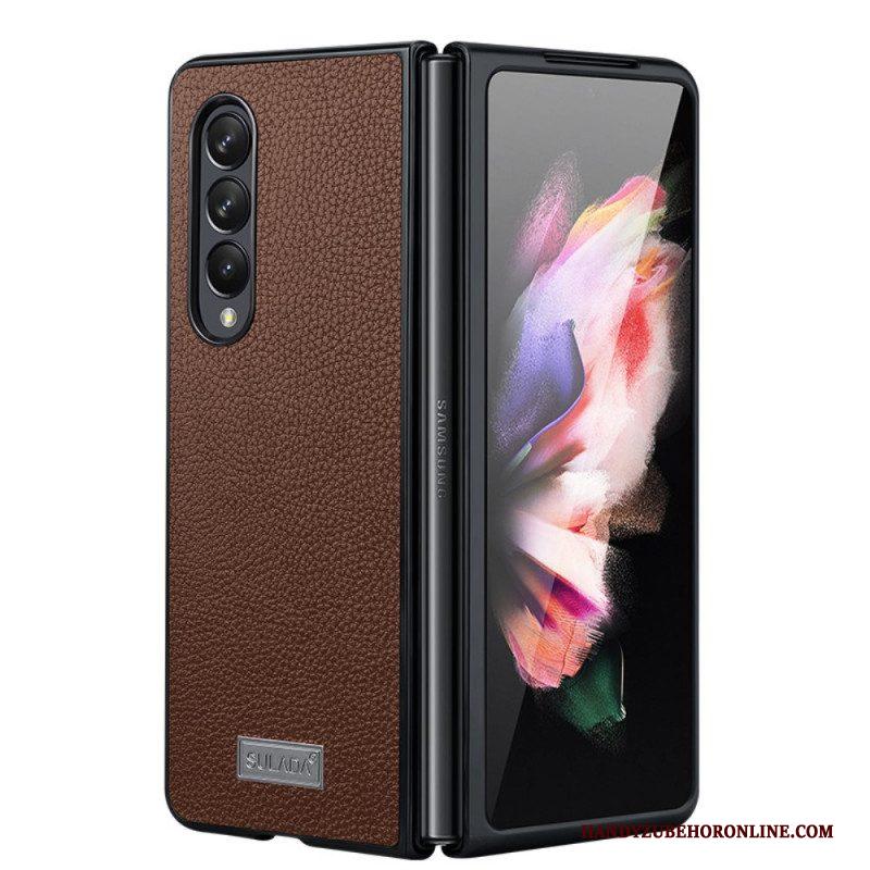 Hoesje voor Samsung Galaxy Z Fold 3 5G Litchi Lederen Stijl Sulada