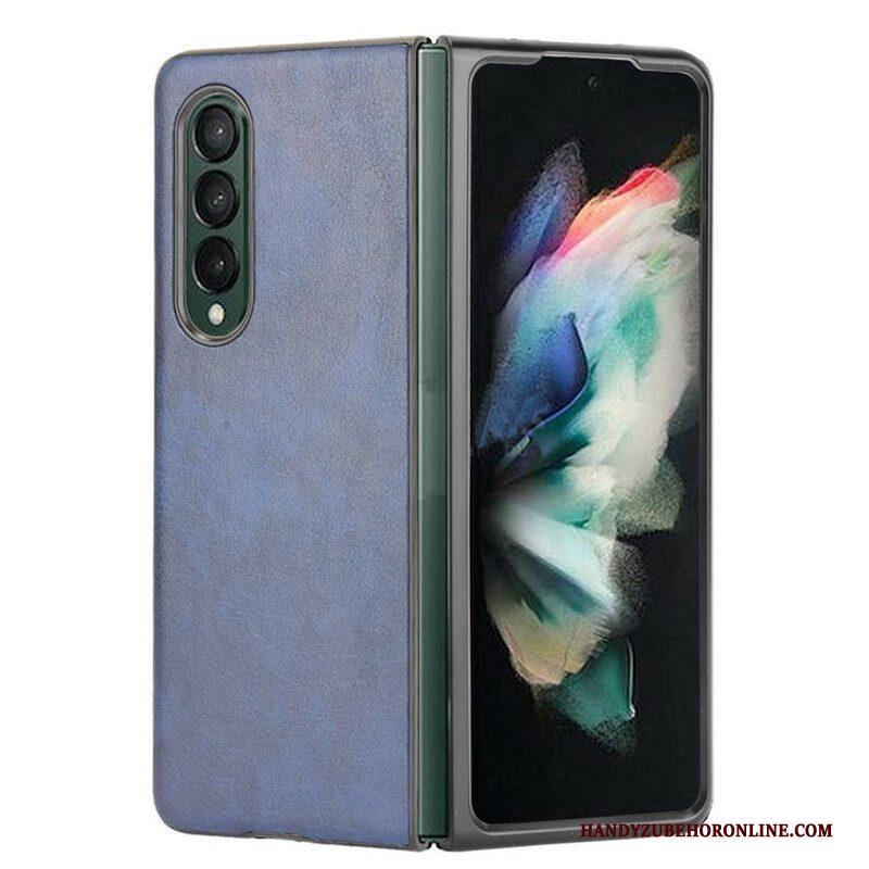 Hoesje voor Samsung Galaxy Z Fold 3 5G Litchi-leereffect