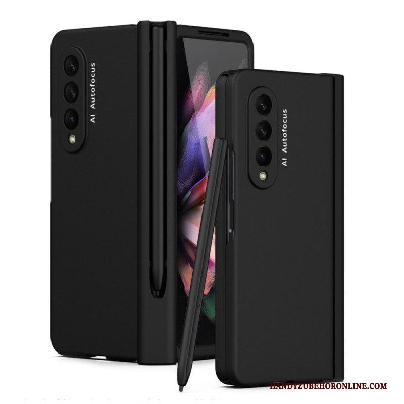 Hoesje voor Samsung Galaxy Z Fold 3 5G Schermbeschermer En Stylushouder