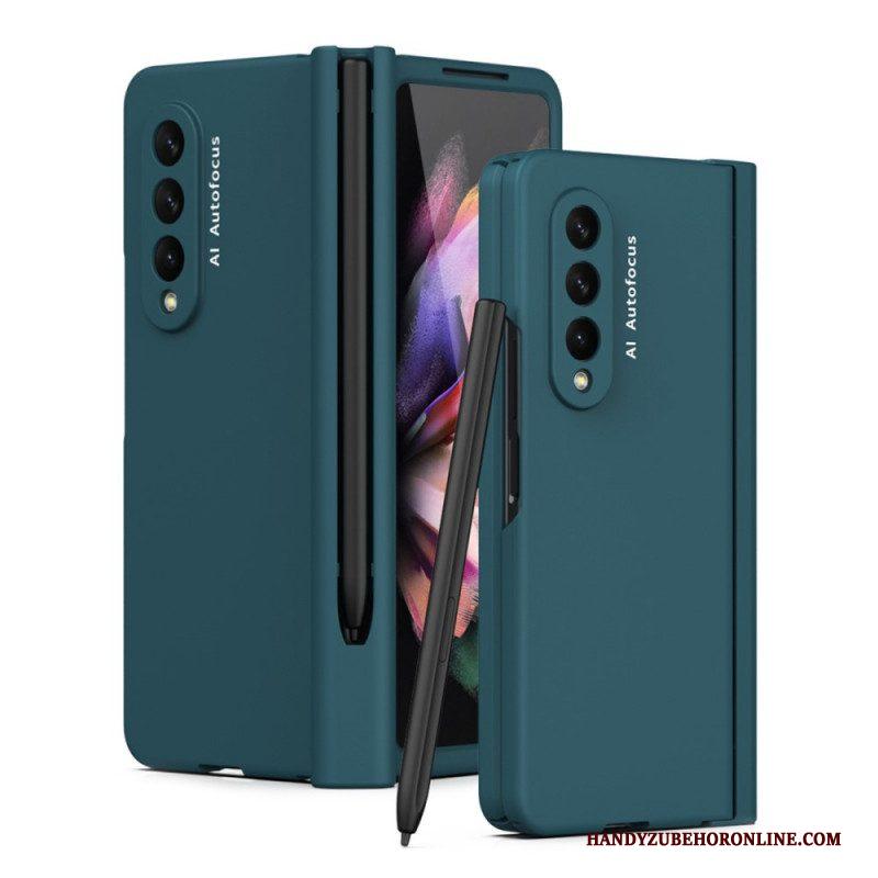 Hoesje voor Samsung Galaxy Z Fold 3 5G Schermbeschermer En Stylushouder