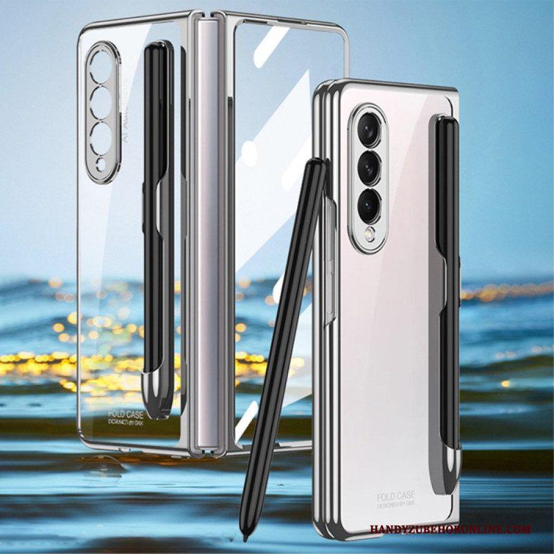 Hoesje voor Samsung Galaxy Z Fold 3 5G Transparant Met Gkk-stylushouder