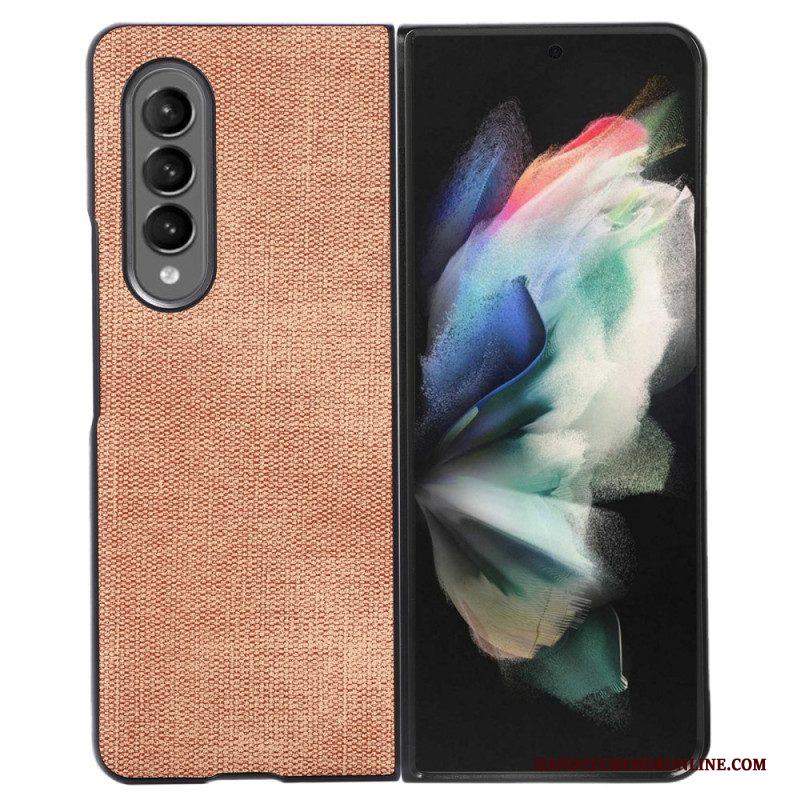 Hoesje voor Samsung Galaxy Z Fold 4 Geweven Kunstleer