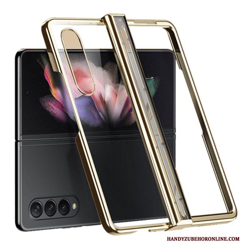 Hoesje voor Samsung Galaxy Z Fold 4 Helder Metalen Scharnierend