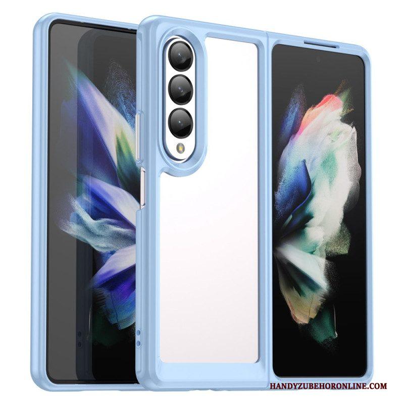 Hoesje voor Samsung Galaxy Z Fold 4 Kunststof Kleur