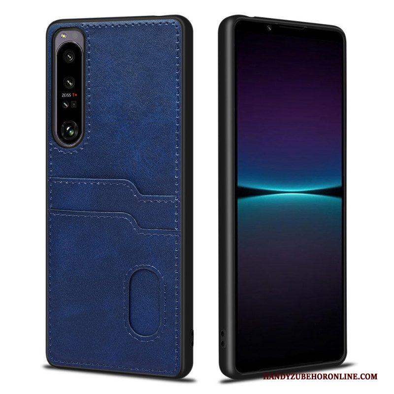 Hoesje voor Sony Xperia 1 IV Dubbele Kaarthouder