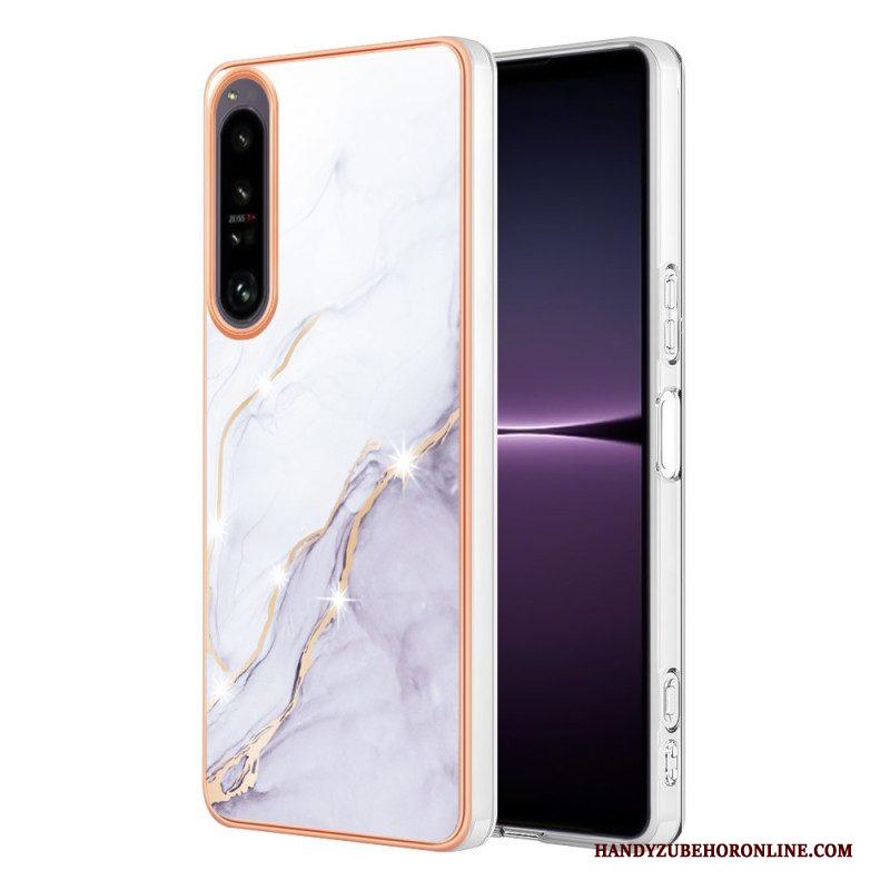 Hoesje voor Sony Xperia 1 IV Gekleurd Marmer