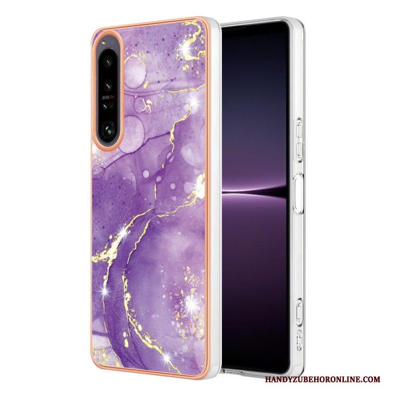 Hoesje voor Sony Xperia 1 IV Gekleurd Marmer