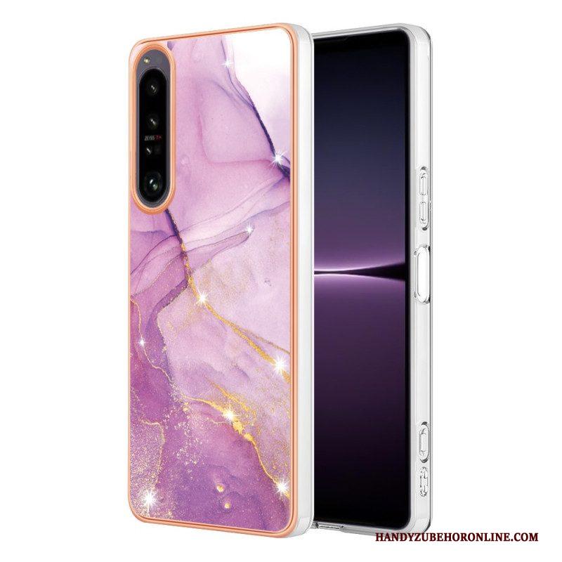 Hoesje voor Sony Xperia 1 IV Gekleurd Marmer