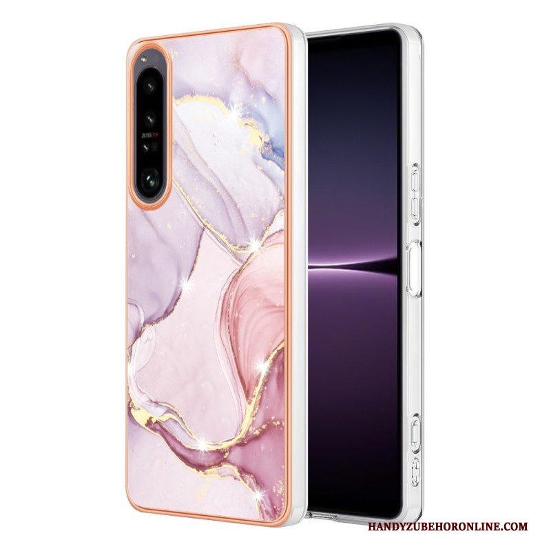 Hoesje voor Sony Xperia 1 IV Gekleurd Marmer