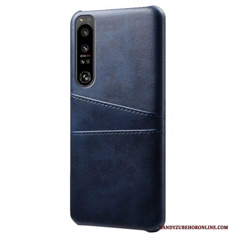 Hoesje voor Sony Xperia 1 IV Kaarthouder Met Leereffect