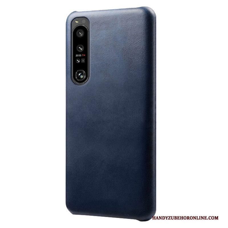 Hoesje voor Sony Xperia 1 IV Leer-effect