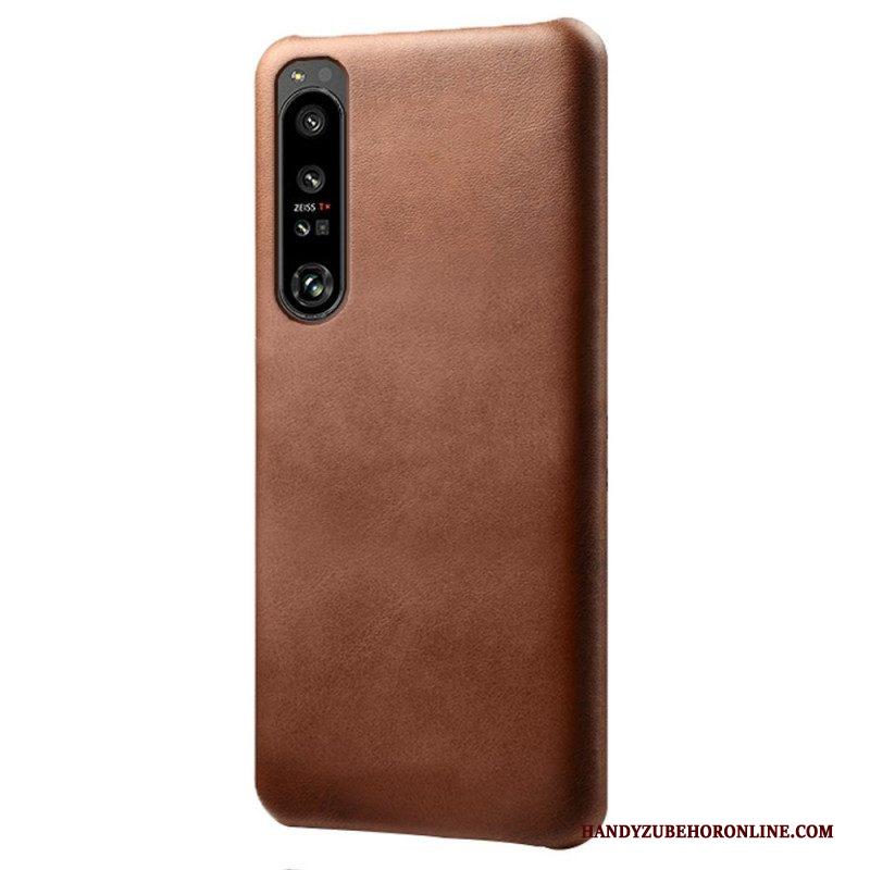 Hoesje voor Sony Xperia 1 IV Leer-effect