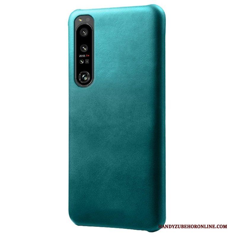 Hoesje voor Sony Xperia 1 IV Leer-effect