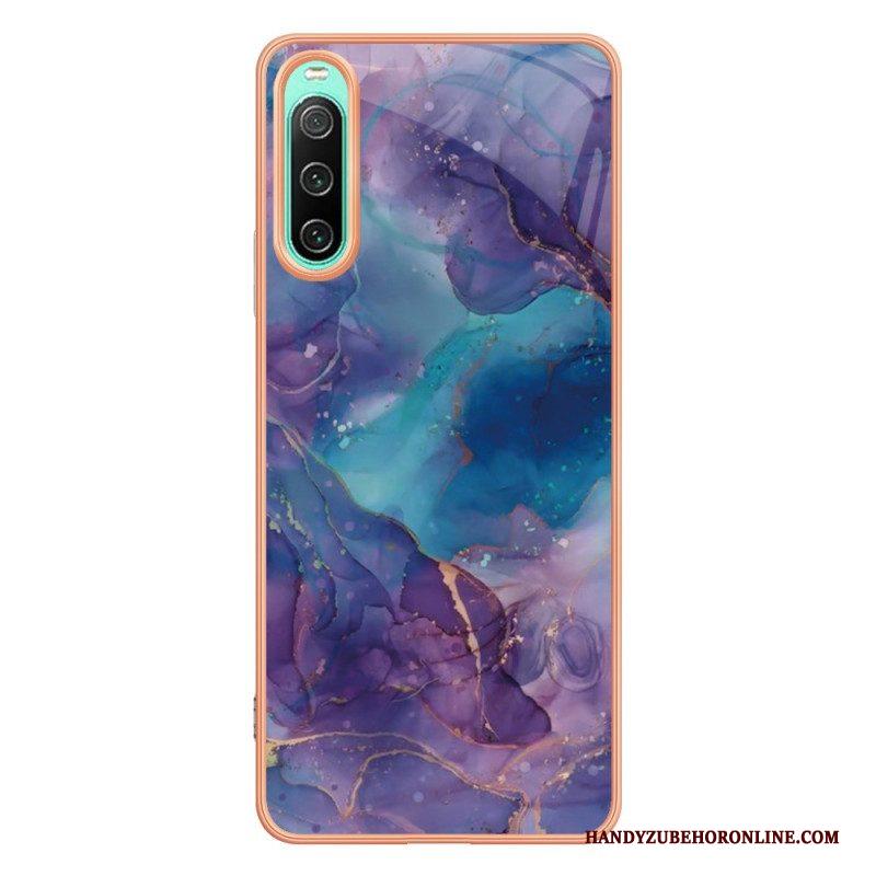 Hoesje voor Sony Xperia 10 IV Marmer