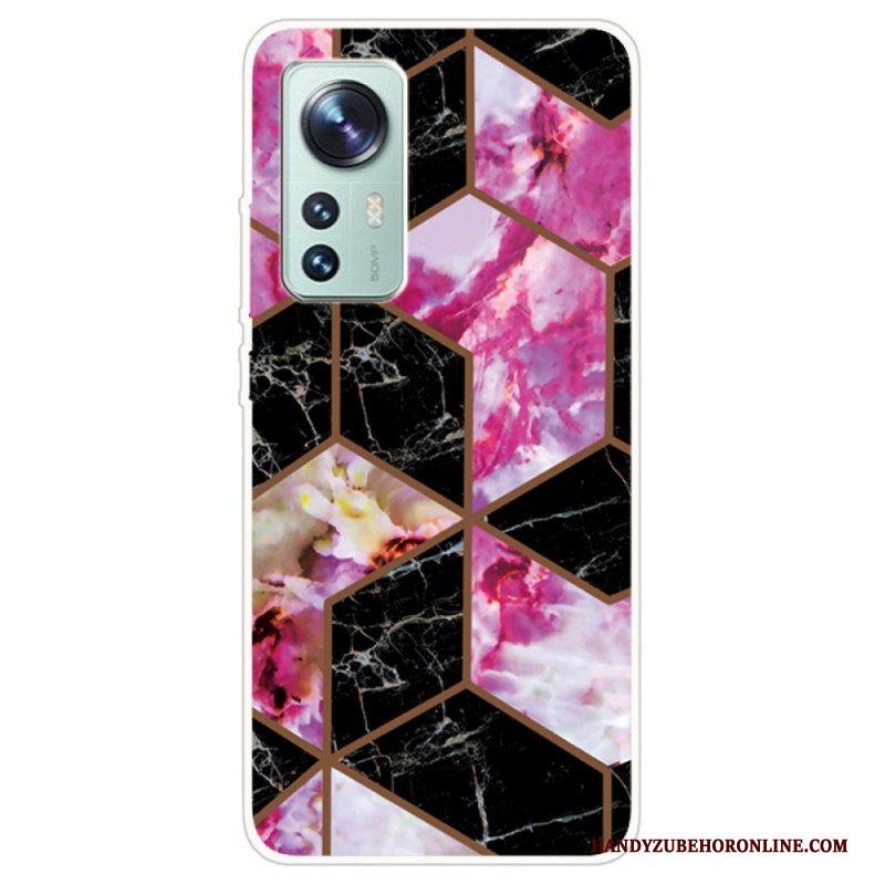 Hoesje voor Xiaomi 12 / 12X Variabel Geometrisch Marmer
