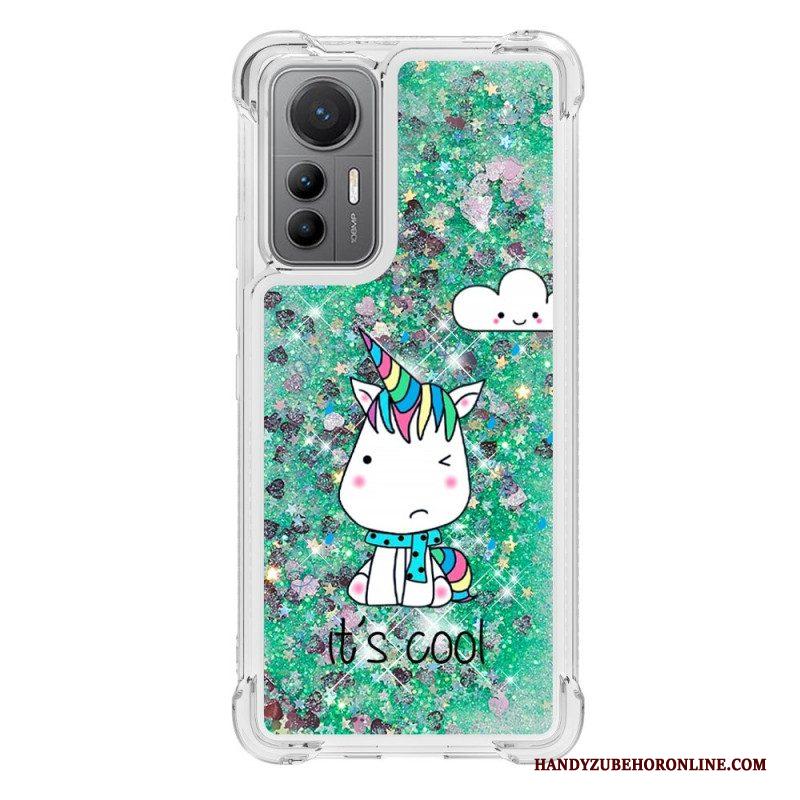 Hoesje voor Xiaomi 12 Lite Glitter Eenhoorns