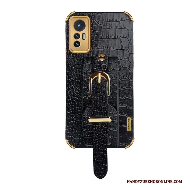 Hoesje voor Xiaomi 12 Pro Croco Band