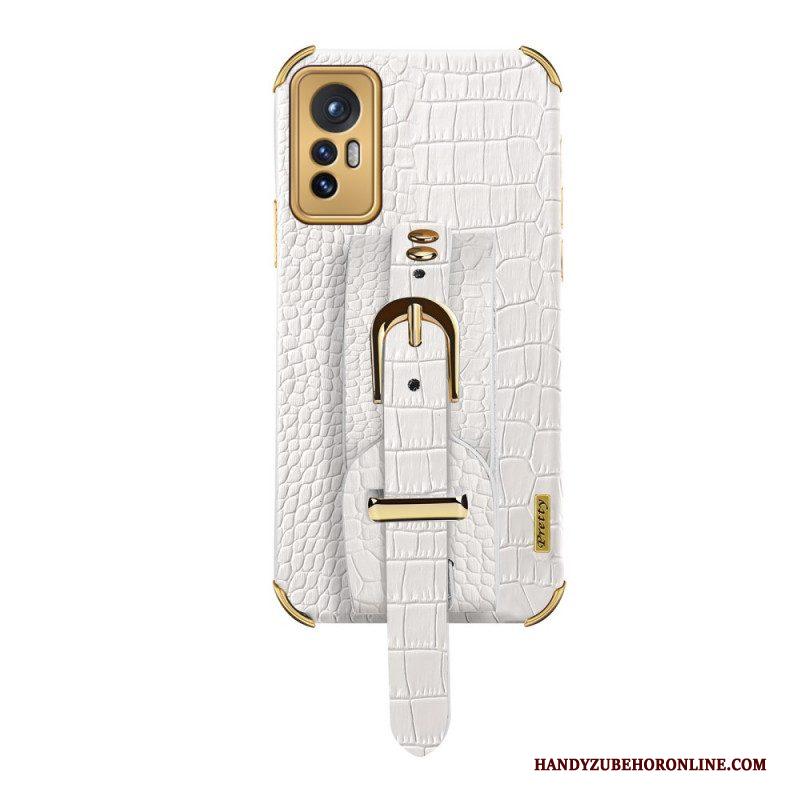 Hoesje voor Xiaomi 12 Pro Croco Band