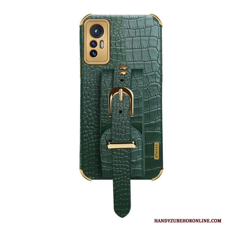 Hoesje voor Xiaomi 12 Pro Croco Band